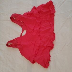 Anthropologie HD in Paris Layered Pink Crop Top